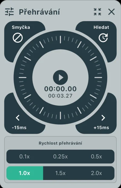 Ovládání pomocí kolečka Jog Dial