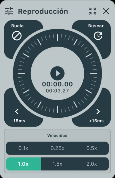 Operación con la rueda Jog