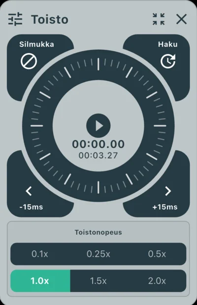 Käyttö Jog-valitsimella
