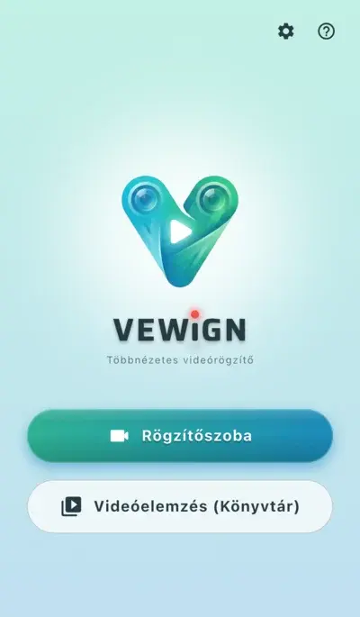 Egyszerű és intuitív főmenü