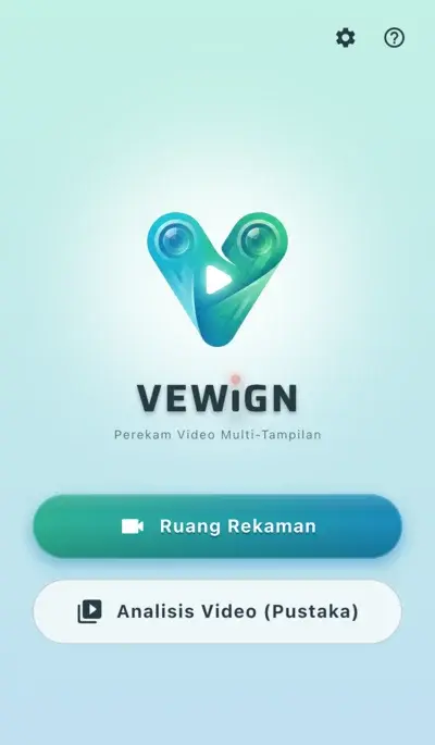 Menu utama yang sederhana dan intuitif