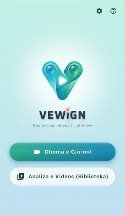 Menu kryesore e thjeshtë dhe intuitive