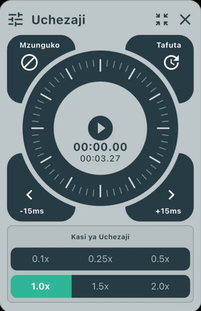 Uendeshaji kwa kutumia Jog Dial